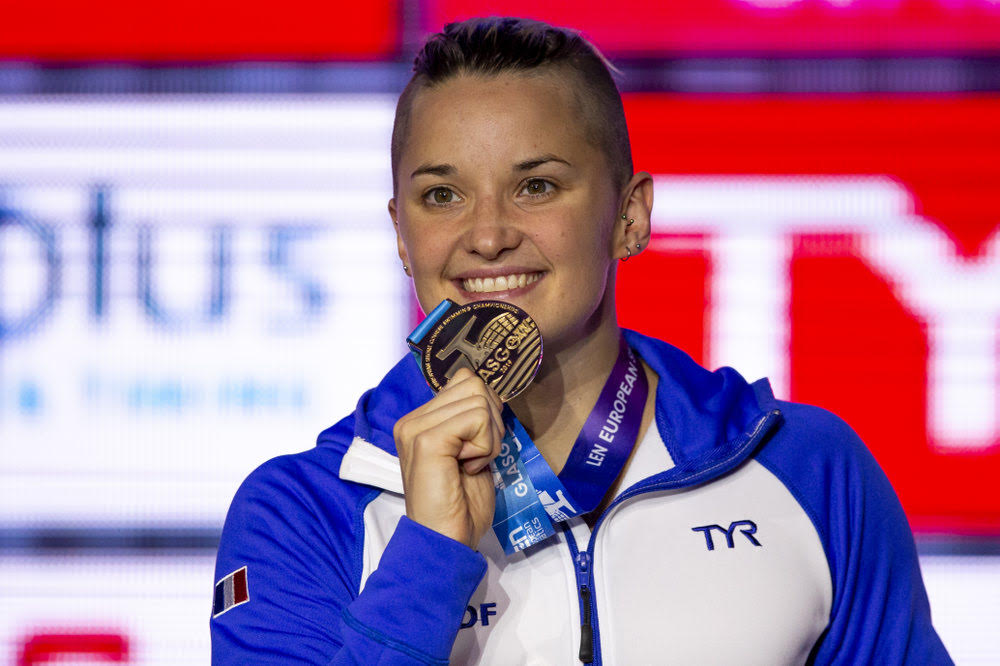 Melanie Hewnique ENIQUE of France on her way winning in the women’s 50m Butterfly Final during the 20th LEN European Short Course Swimming Championships in Glasgow, Great Britain, Thursday, Dec. 5, 2019. (Photo by Patrick B. Kraemer / MAGICPBK)