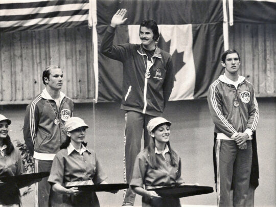 David Wilkie - Montreal Olympic Gold, 1976 - Photo courtesy of Peter Heatly, Scottish Swimming