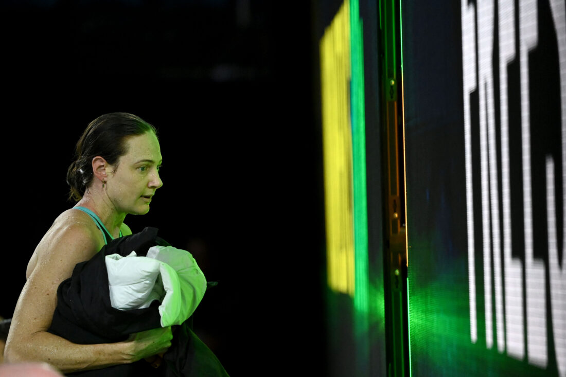 Cate Campbell leaves the 100m stage - by Delly Carr, courtesy of Swimming Australia