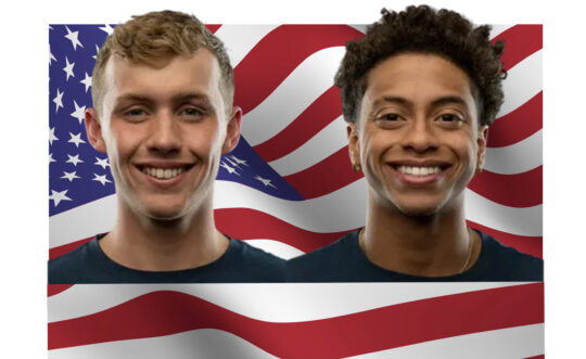 Carson Foster, left, and Shaine Casas are chasing legends - swimmer photos courtesy of World Aquatics