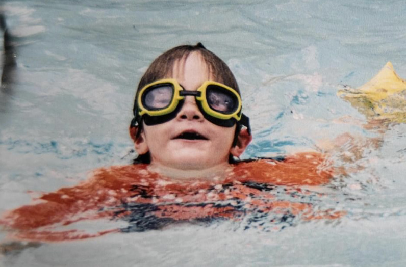 Cate Campbell in her tadpole days - courtesy of Cate Campbell social