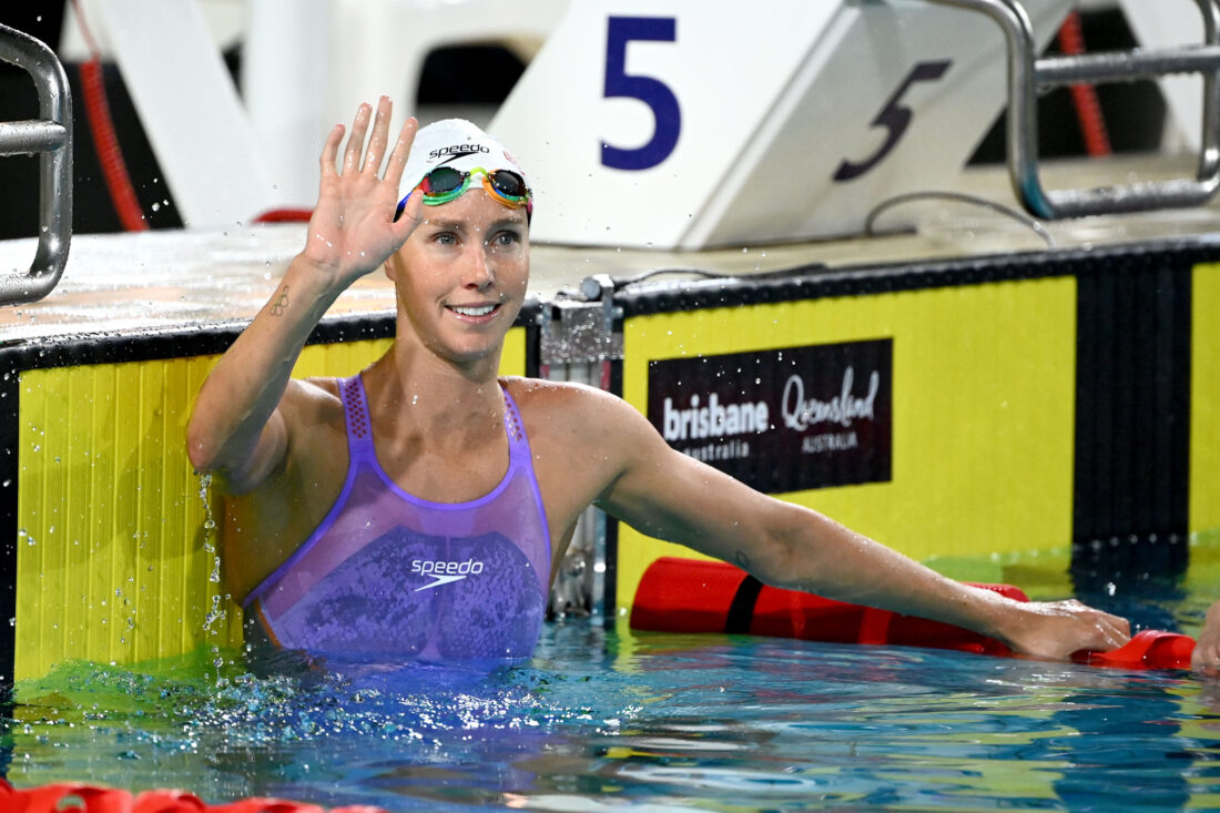 Emma McKeon at trials in Brisbane - by Delly Carr, courtesy of Swimming Australia