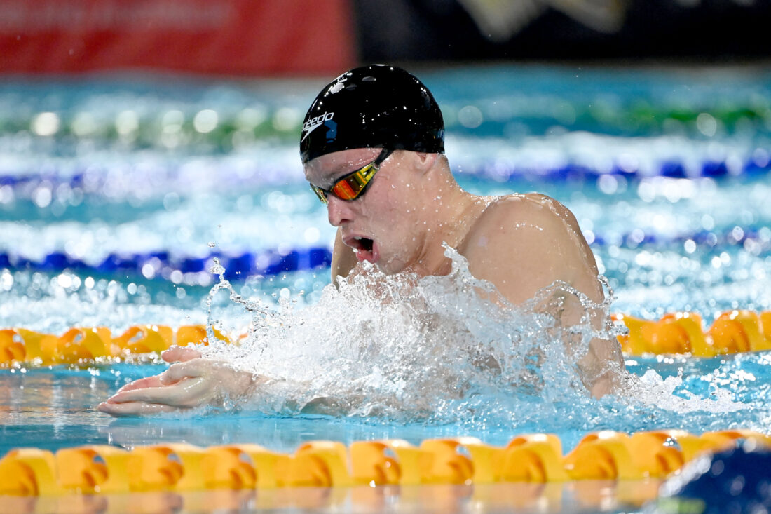 Zac Stubblety-Cook at Trials in Brisbane, by Delly Carr, courtesy of Swimming Australia