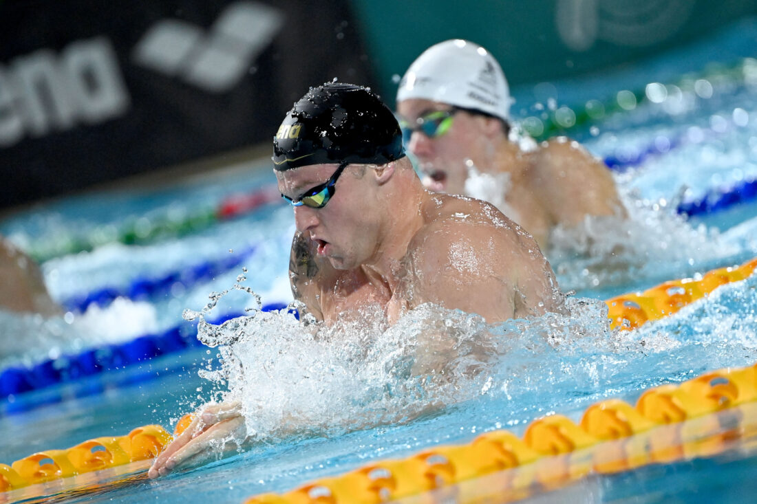 Sam Williamson at 2024 Olympic Trials in Brisbane, by Delly Carr, courtesy of Swimming Australia